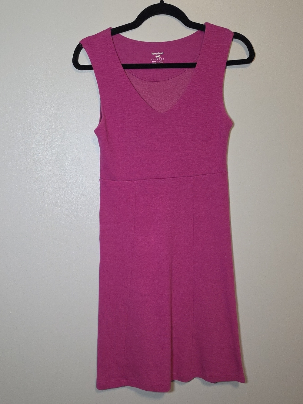 Horny Toad Pink Sleeveless V-Neck Knit Mini Dress